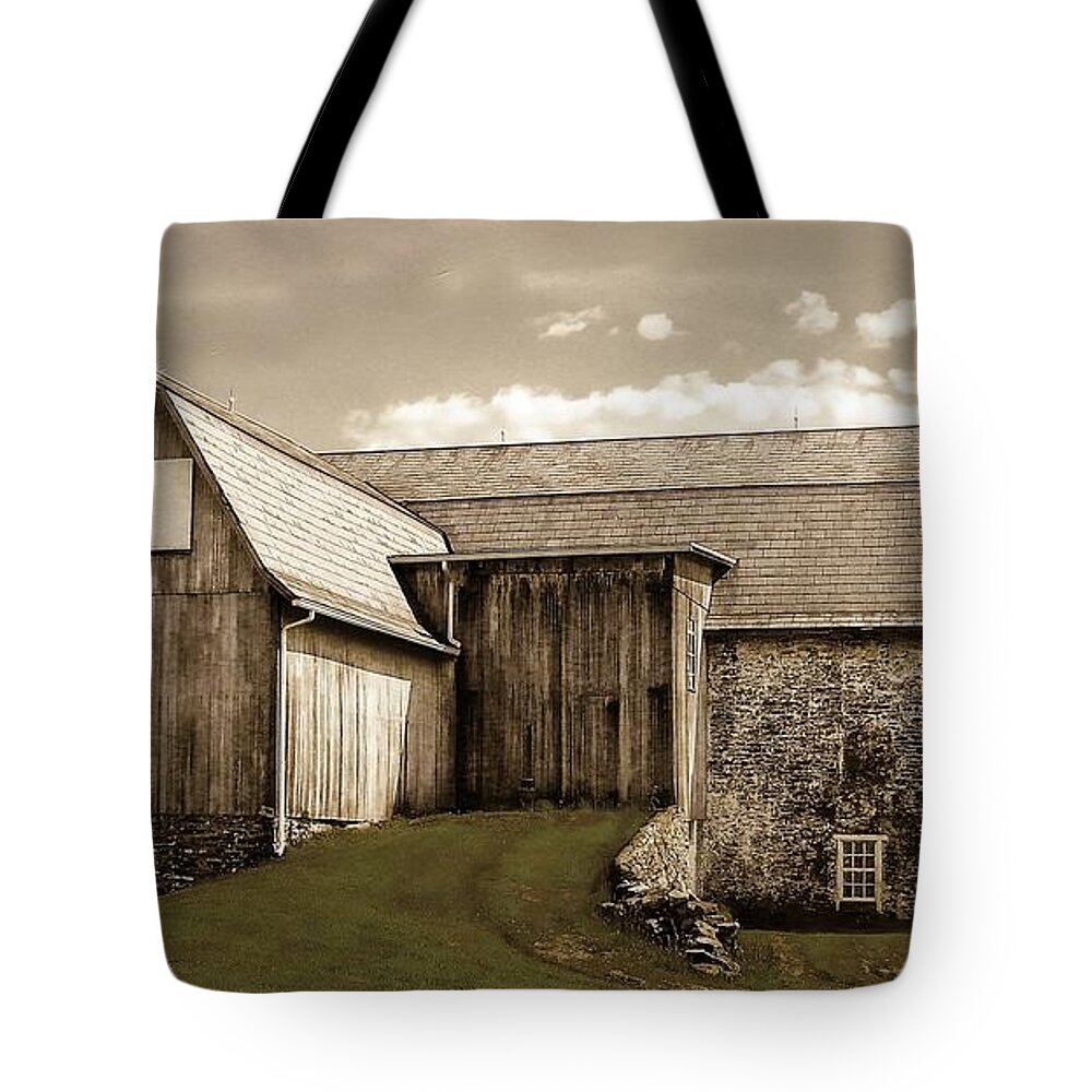 Architecture Tote Bag featuring the photograph Barn Series 1 by Marcia Lee Jones