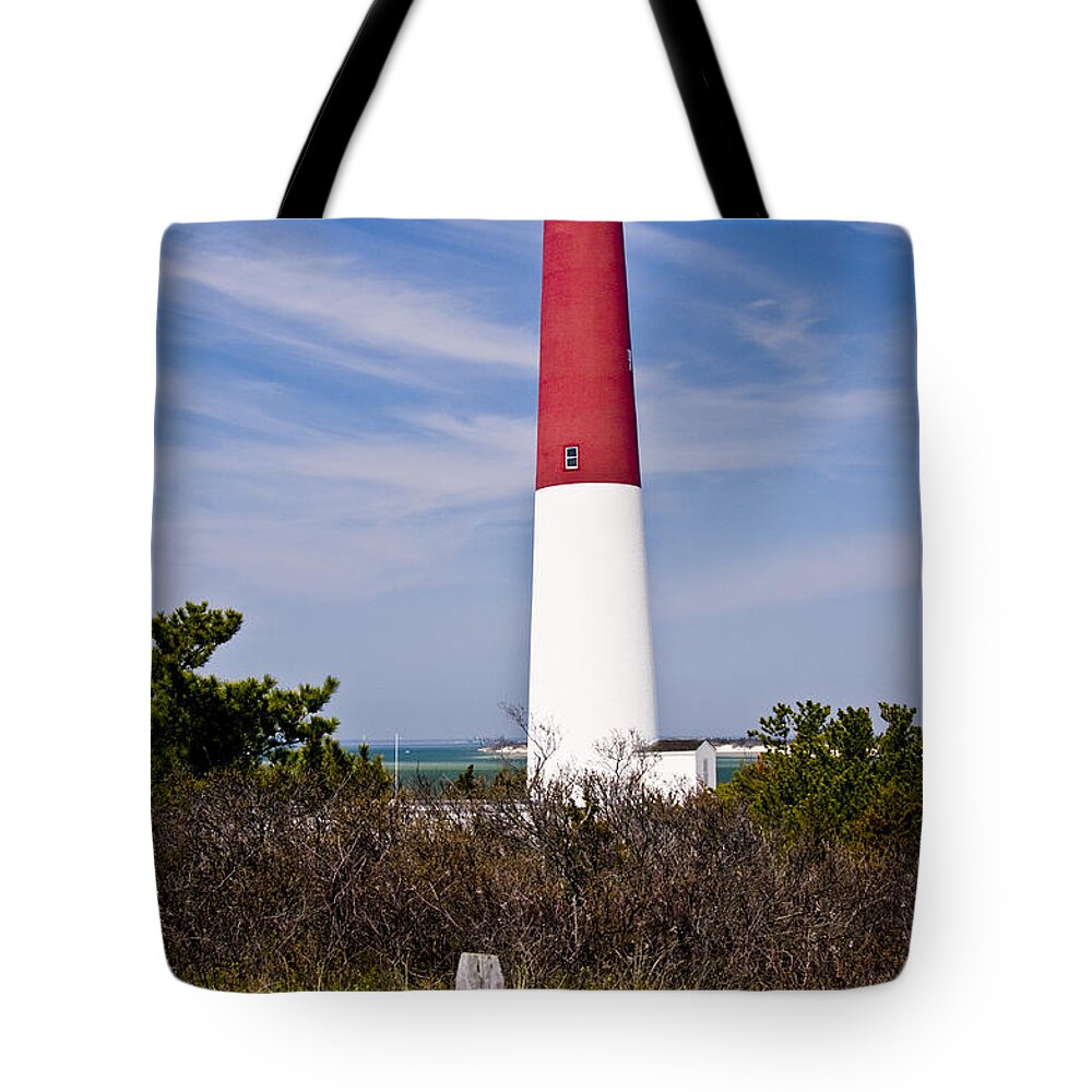 Nautical Tote Bag featuring the photograph Barnegat Lighthouse by Anthony Sacco