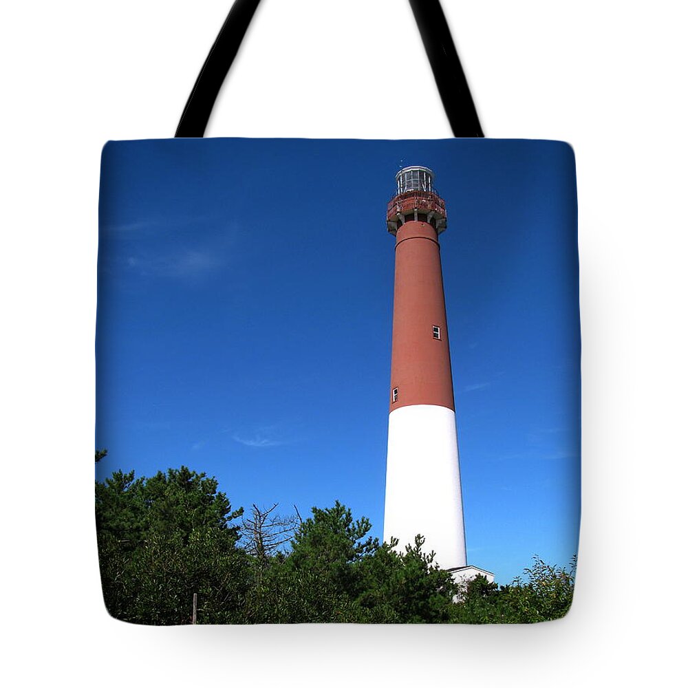 Lighthouse Tote Bag featuring the photograph Barnegat Lighthouse by Colleen Kammerer
