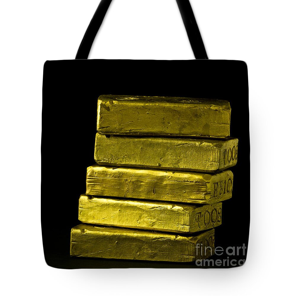 Edward Fielding Tote Bag featuring the photograph Bars of Gold by Edward Fielding