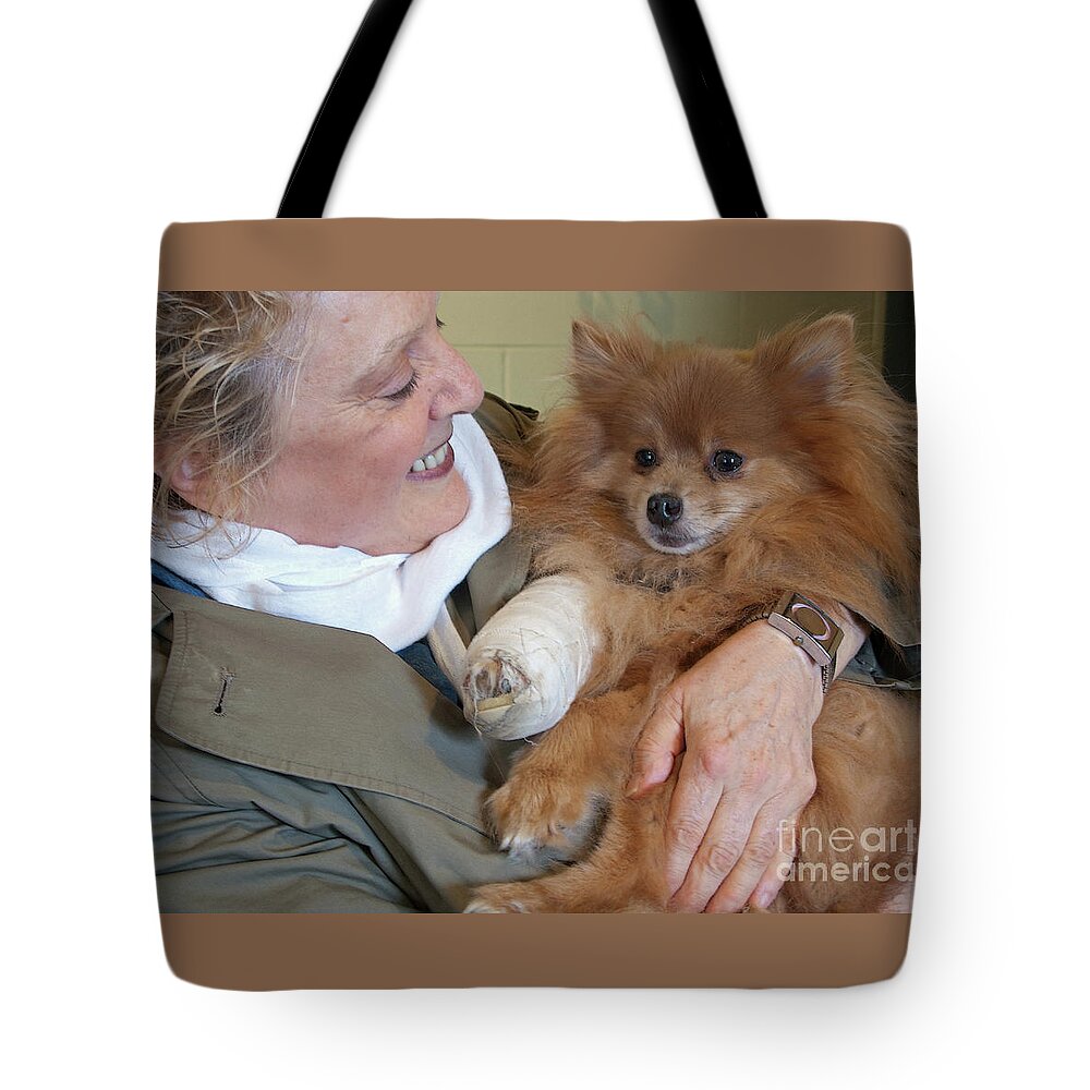 Dog Tote Bag featuring the photograph Be Better Soon by Ann Horn