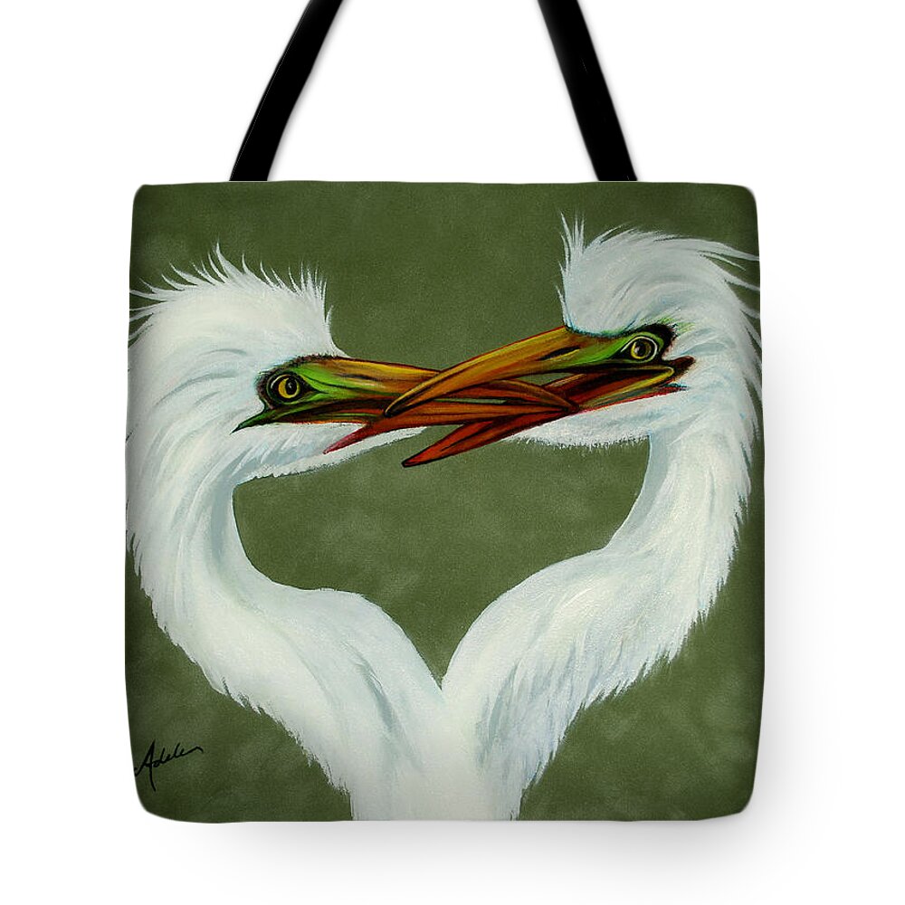 Valentine Tote Bag featuring the painting Be My Valentine by Adele Moscaritolo