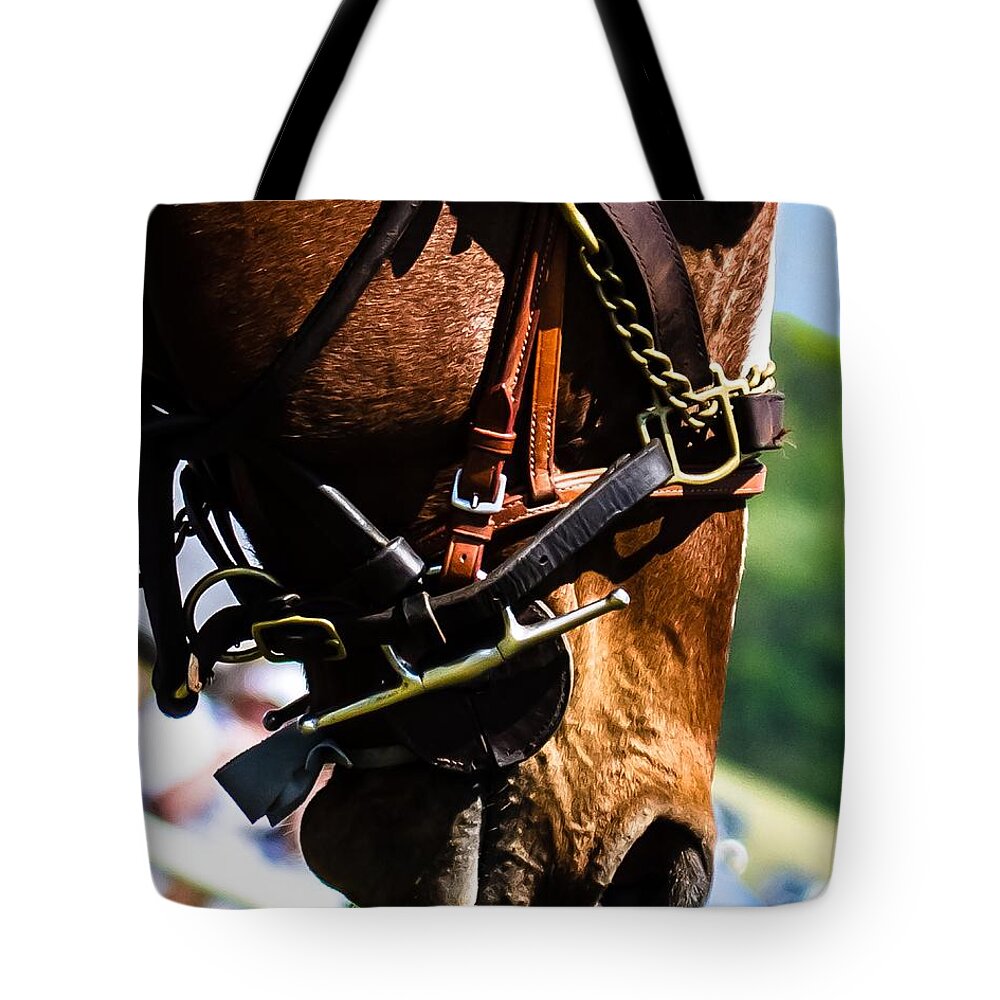 Steeplechase Tote Bag featuring the photograph Be quiet I'm trying to think by Robert L Jackson