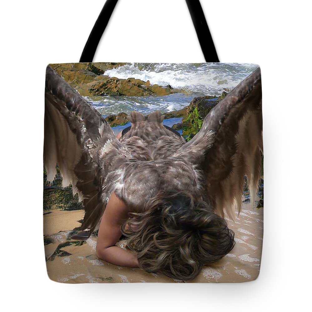 Angel Tote Bag featuring the photograph Be Ready For The Rapture by Acropolis De Versailles