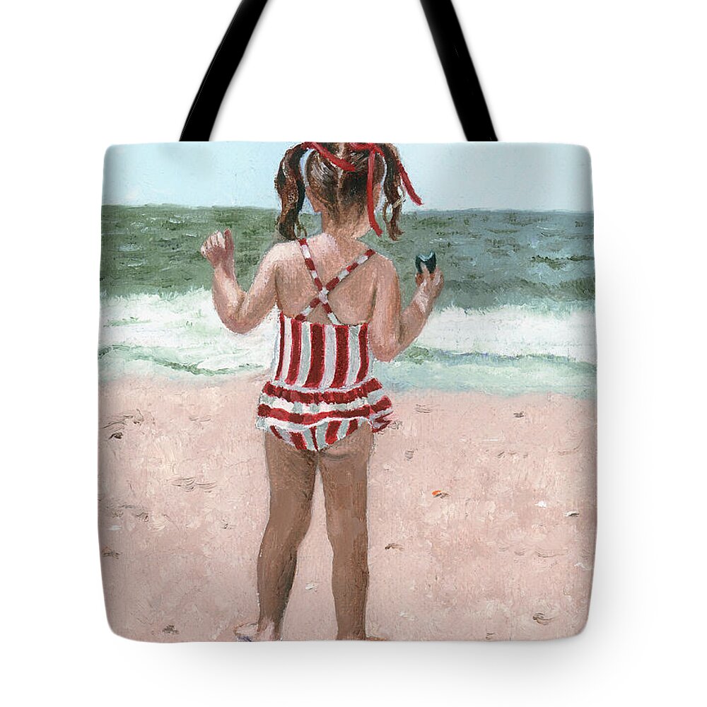 Ocean Tote Bag featuring the painting Beach Buns by Jill Ciccone Pike