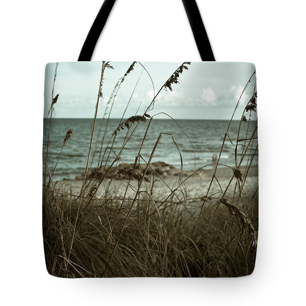 Deerfield Beach Tote Bag featuring the photograph Beach Grass Oats by Janis Lee Colon