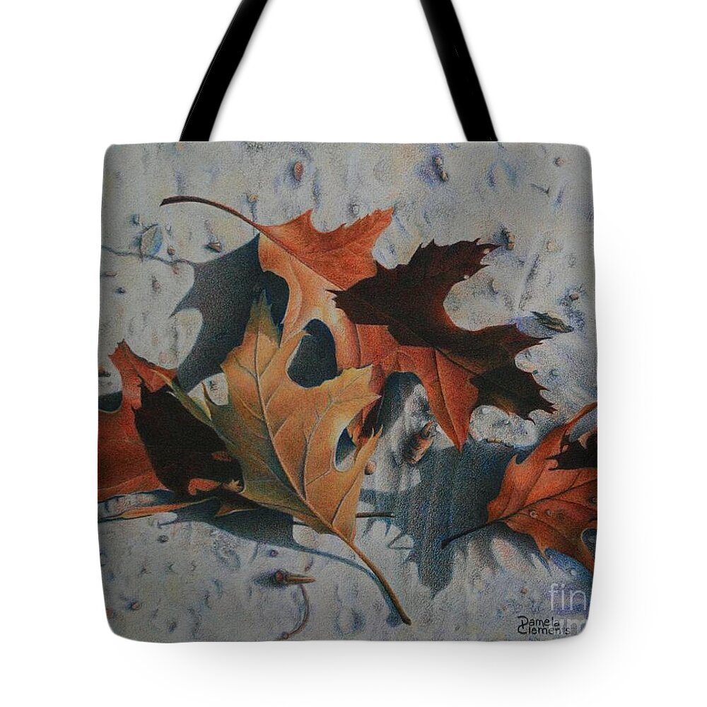 Beach Tote Bag featuring the drawing Beached by Pamela Clements
