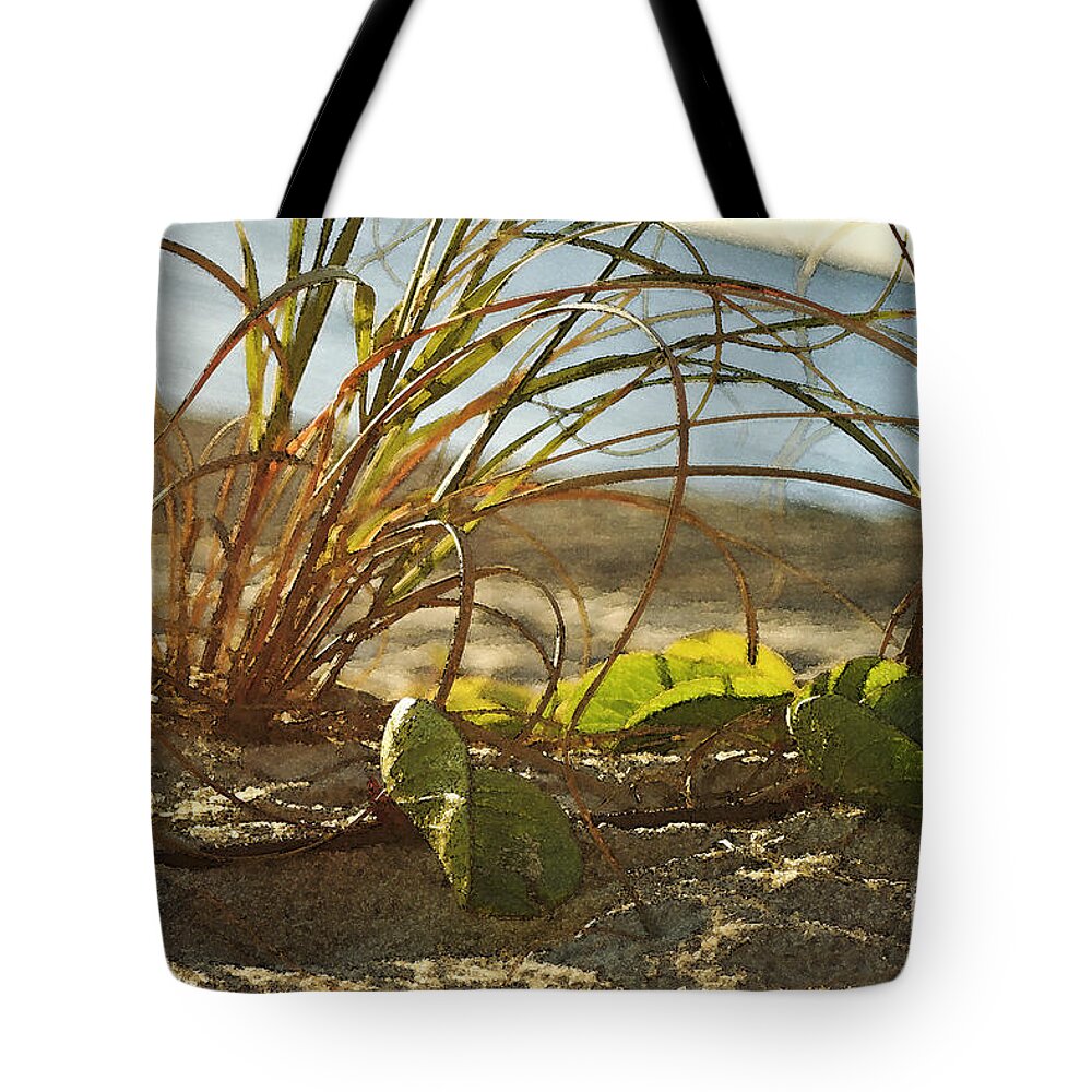 Ocean Tote Bag featuring the photograph Beach Vine by Janis Lee Colon