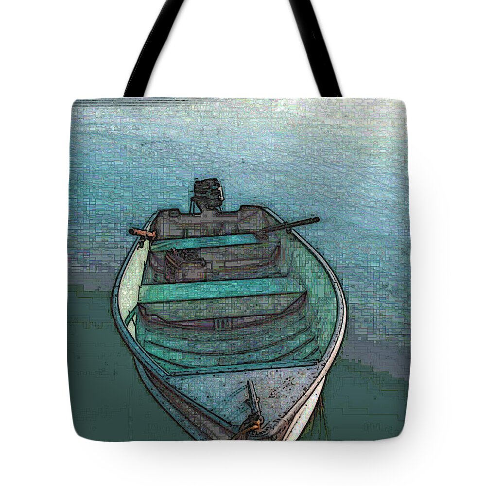 Boat Tote Bag featuring the photograph Beached by Lee Owenby