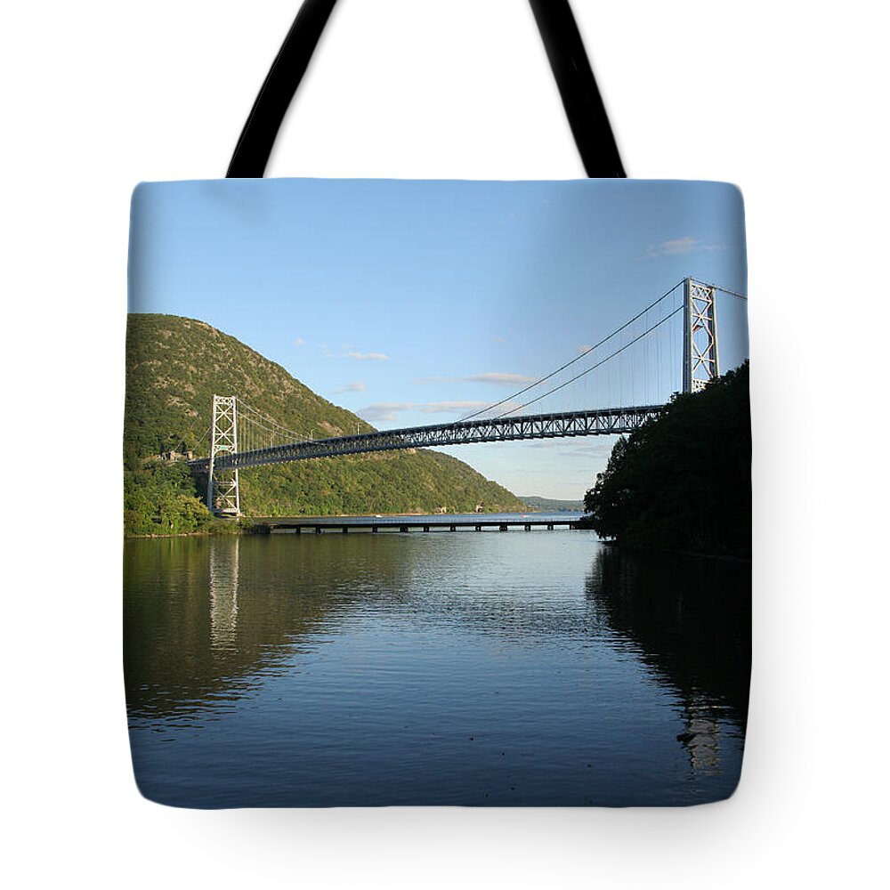 Karen Silvestri Tote Bag featuring the photograph Bear Mountain Bridge by Karen Silvestri