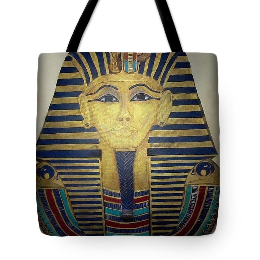 Egypt Tote Bag featuring the painting Beautiful Beyond by Joetta Beauford