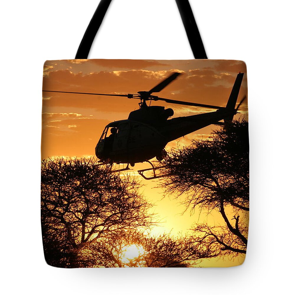 Eurocopter As350 B3 Tote Bag featuring the photograph Beautiful Helicopter by Paul Job