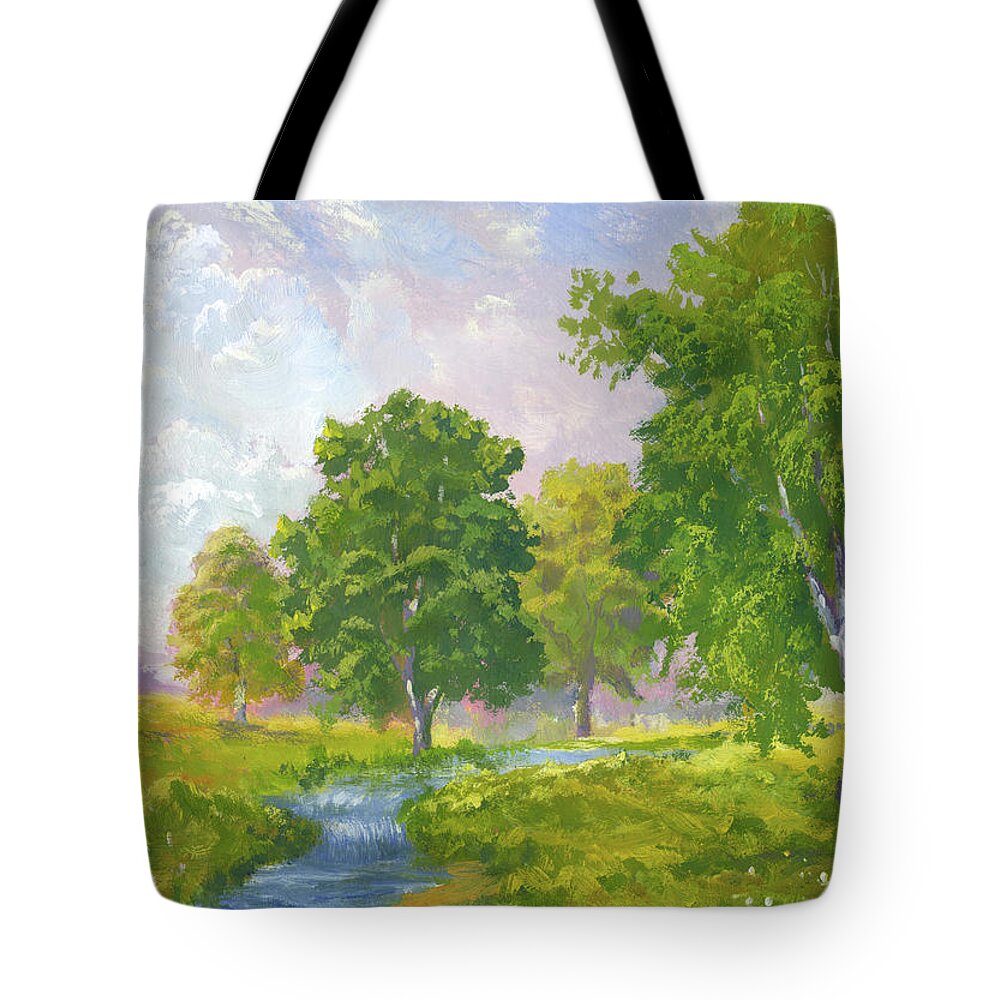 Scenics Tote Bag featuring the digital art Beautiful Summer by Pobytov