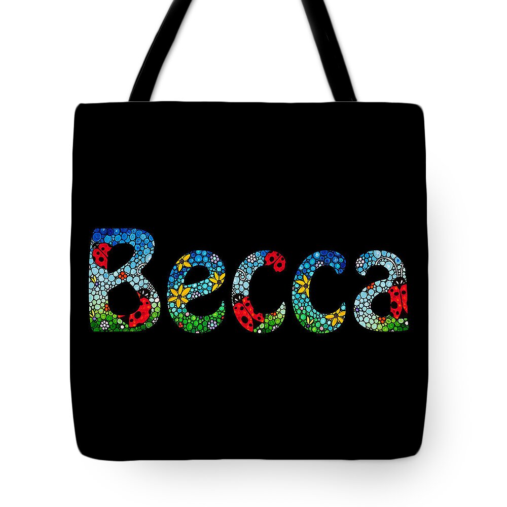 Becca - Customized Name Art Tote Bag by Sharon Cummings - Fine Art America