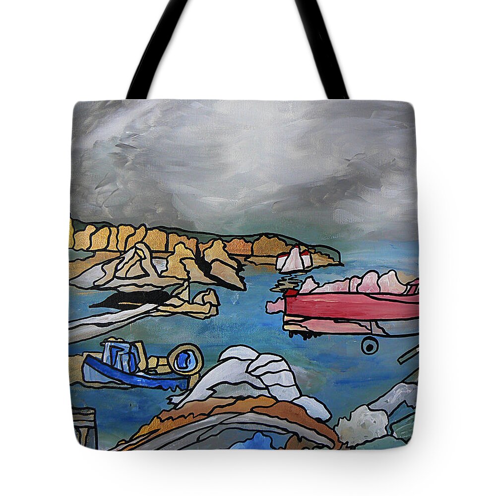 Before The Storm Tote Bag featuring the painting Before the Storm by Barbara St Jean