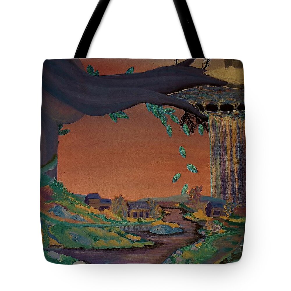 Acrylic Tote Bag featuring the painting Behold the Seed by Barbara St Jean