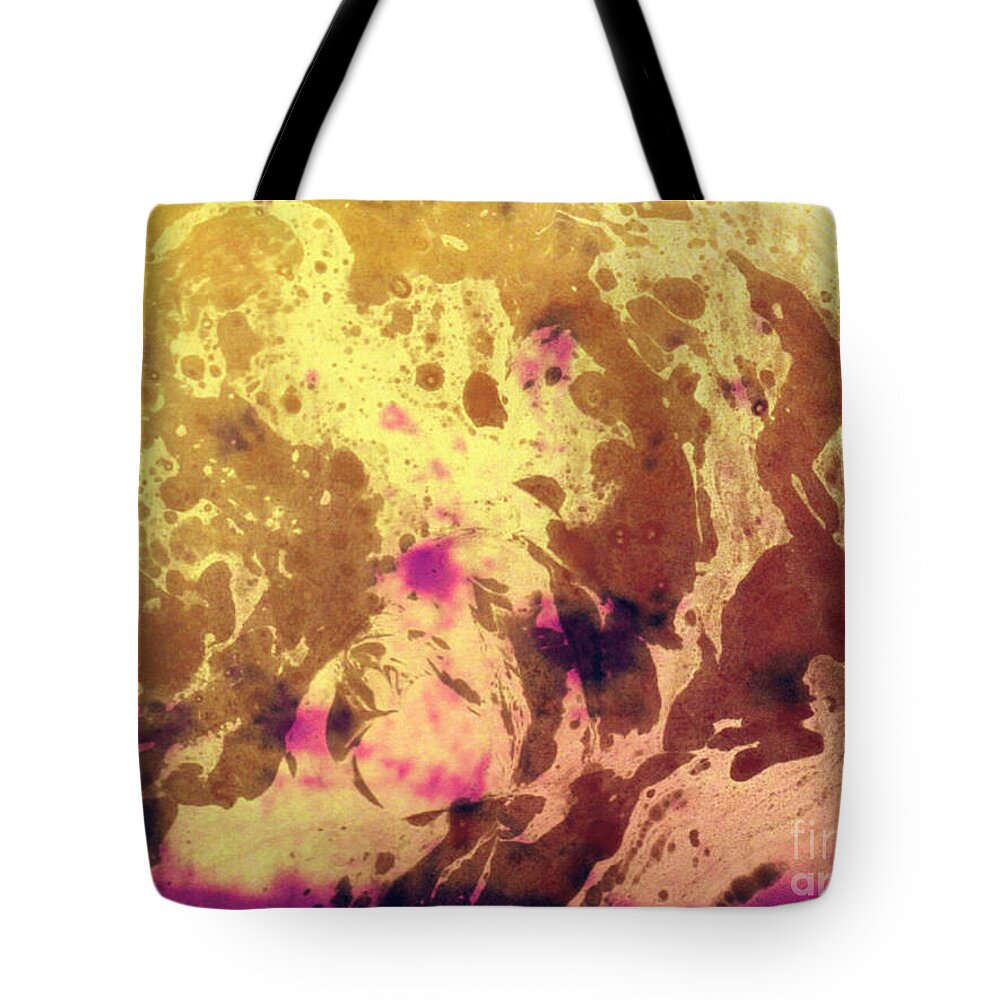 Abstract Tote Bag featuring the mixed media Beit by Daniel Brummitt