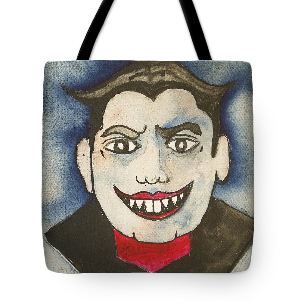 Vampires Tote Bag featuring the painting Bela Lugosi as Tillie by Patricia Arroyo