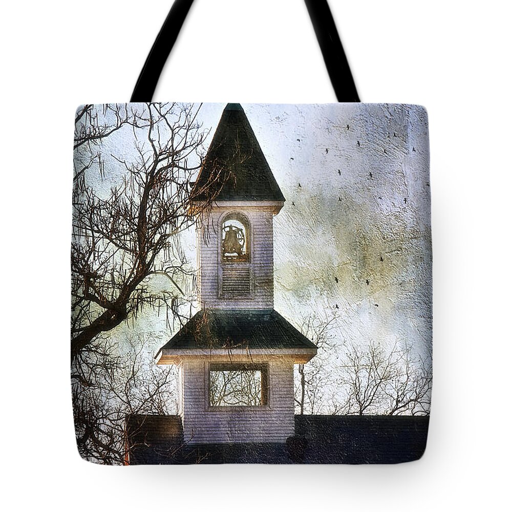 Church Tote Bag featuring the photograph Bell Tower by Joan Bertucci