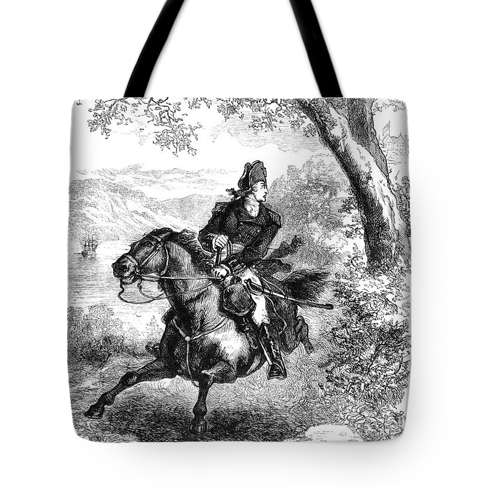 1780 Tote Bag featuring the photograph Benedict Arnold : Flight by Granger