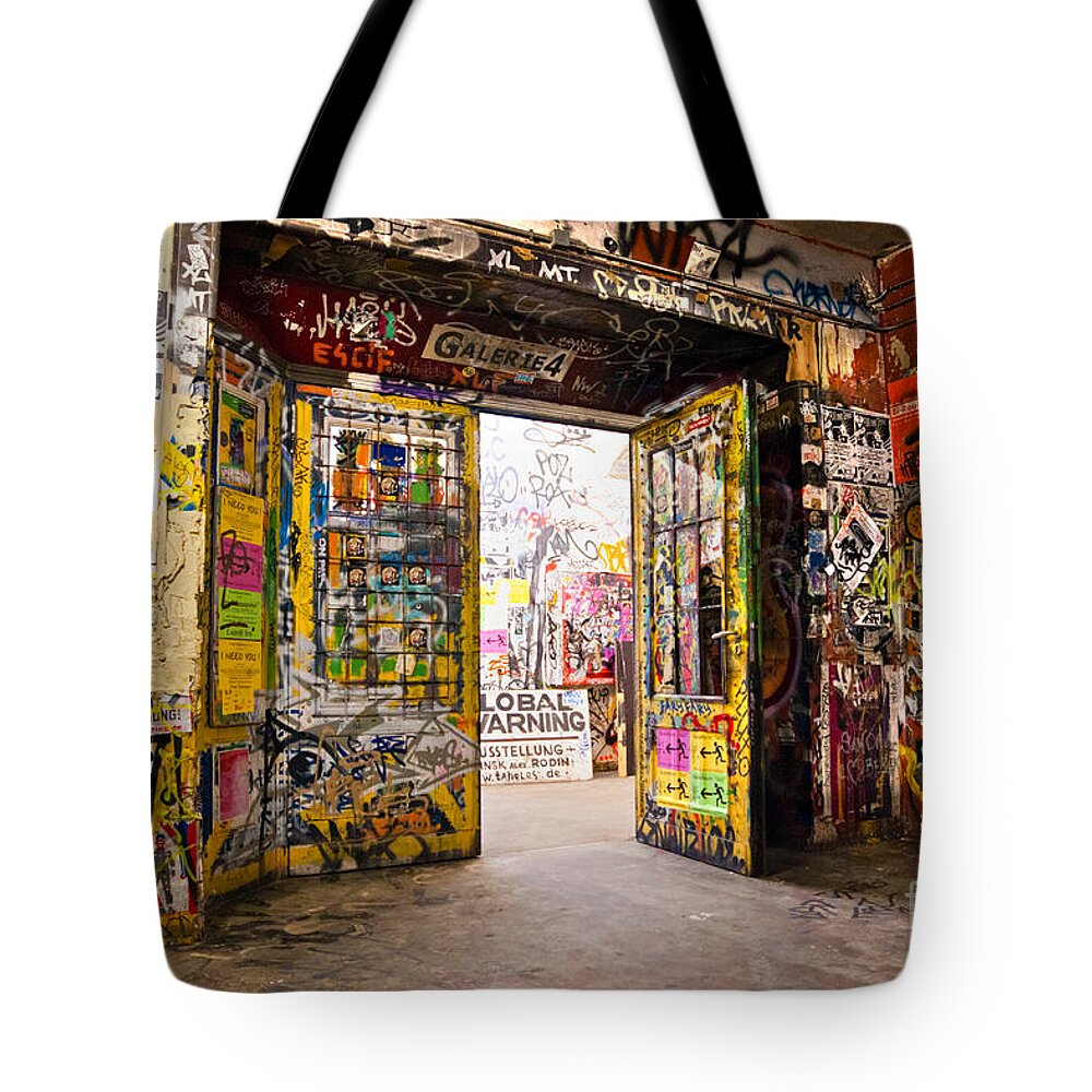 Architecture Tote Bag featuring the photograph BERLIN - The Kunsthaus Tacheles by Luciano Mortula
