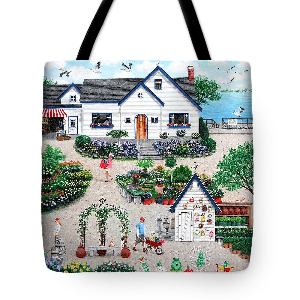 Landscape Tote Bag featuring the painting Best Buds by Wilfrido Limvalencia