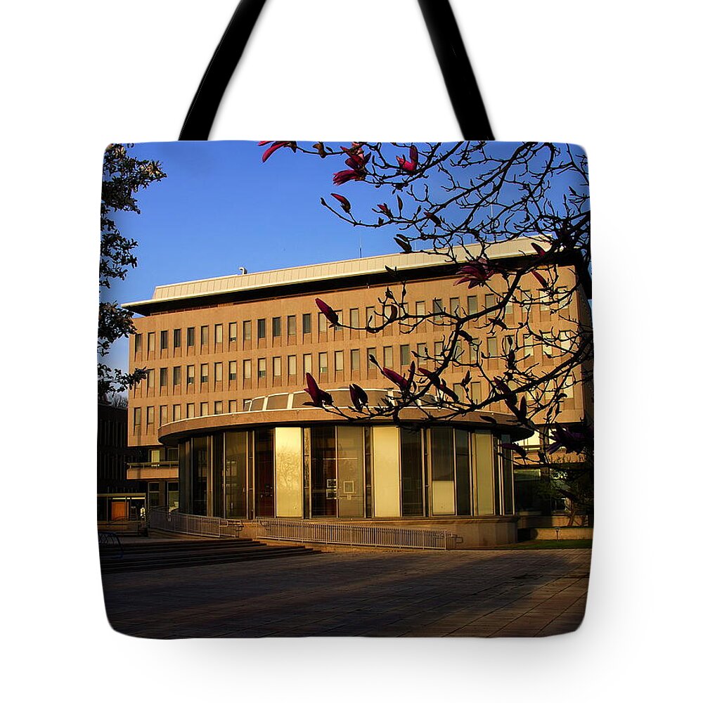 Bethlehem Pa Tote Bag featuring the photograph Bethlehem City Rotunda and City Hall by Jacqueline M Lewis