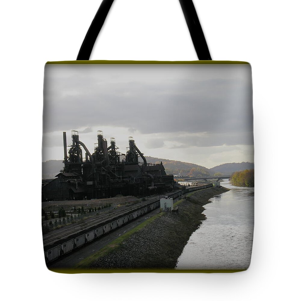 Bethlehem Steel Tote Bag featuring the photograph Bethlehem Steel by Jacqueline M Lewis
