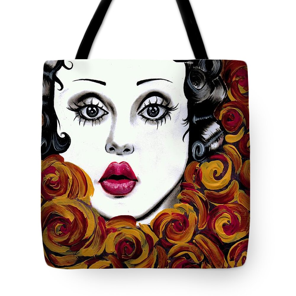 Vintage Tote Bag featuring the photograph Betty Boop by Artist RiA