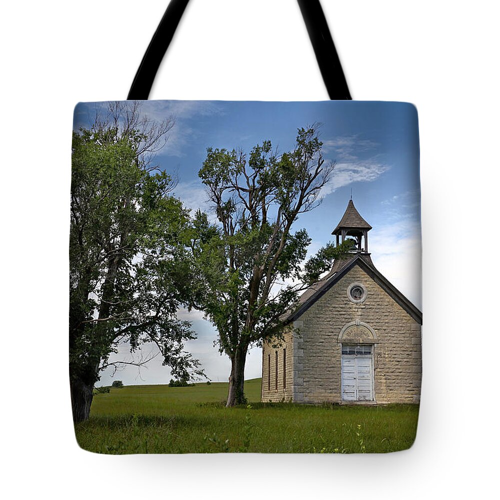 Bichet Tote Bag featuring the photograph Bichet School by Lynn Sprowl