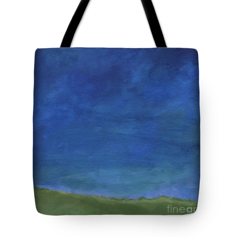 Sky Tote Bag featuring the painting Big Sky by Linda Woods