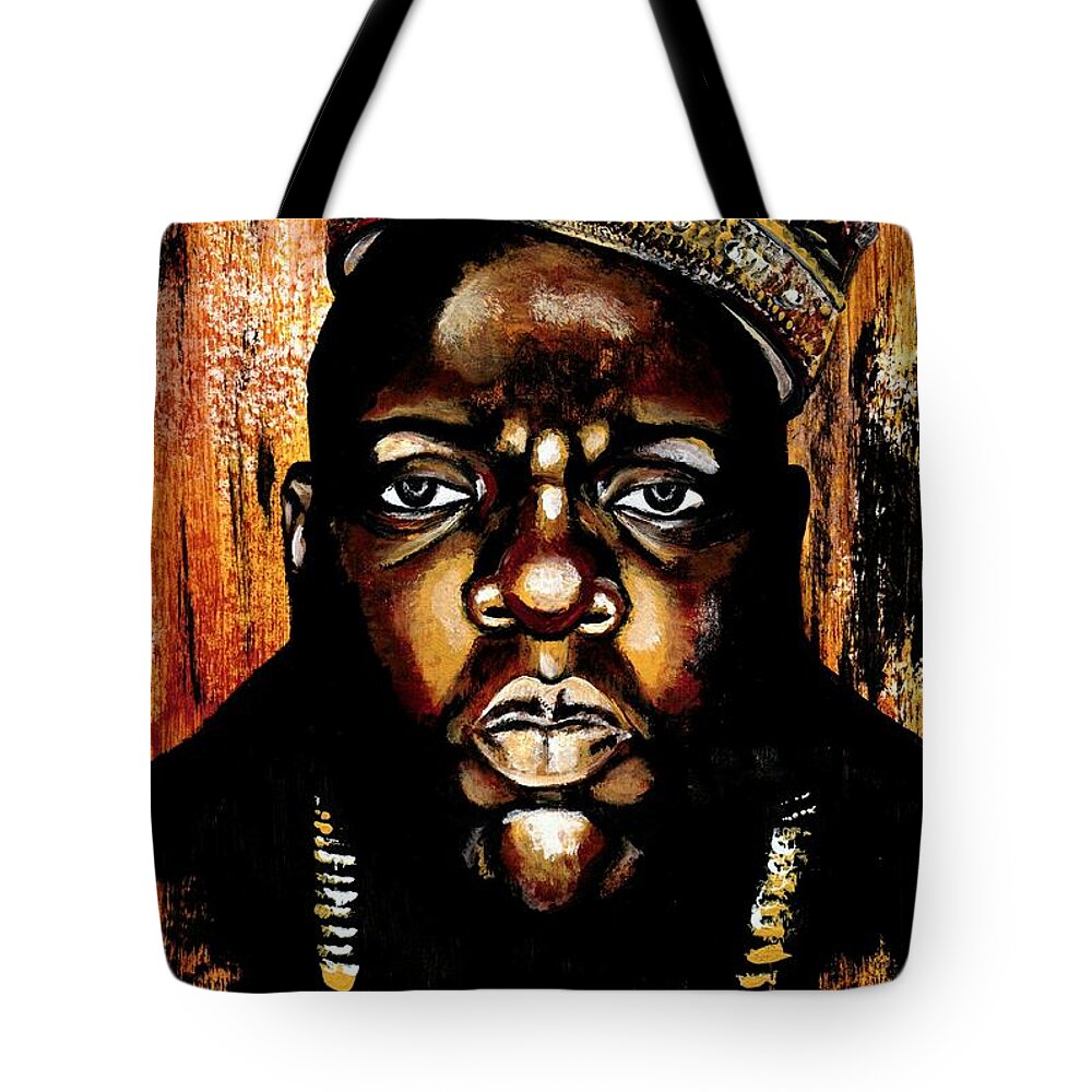 Music Tote Bag featuring the photograph BiGgiE by Artist RiA