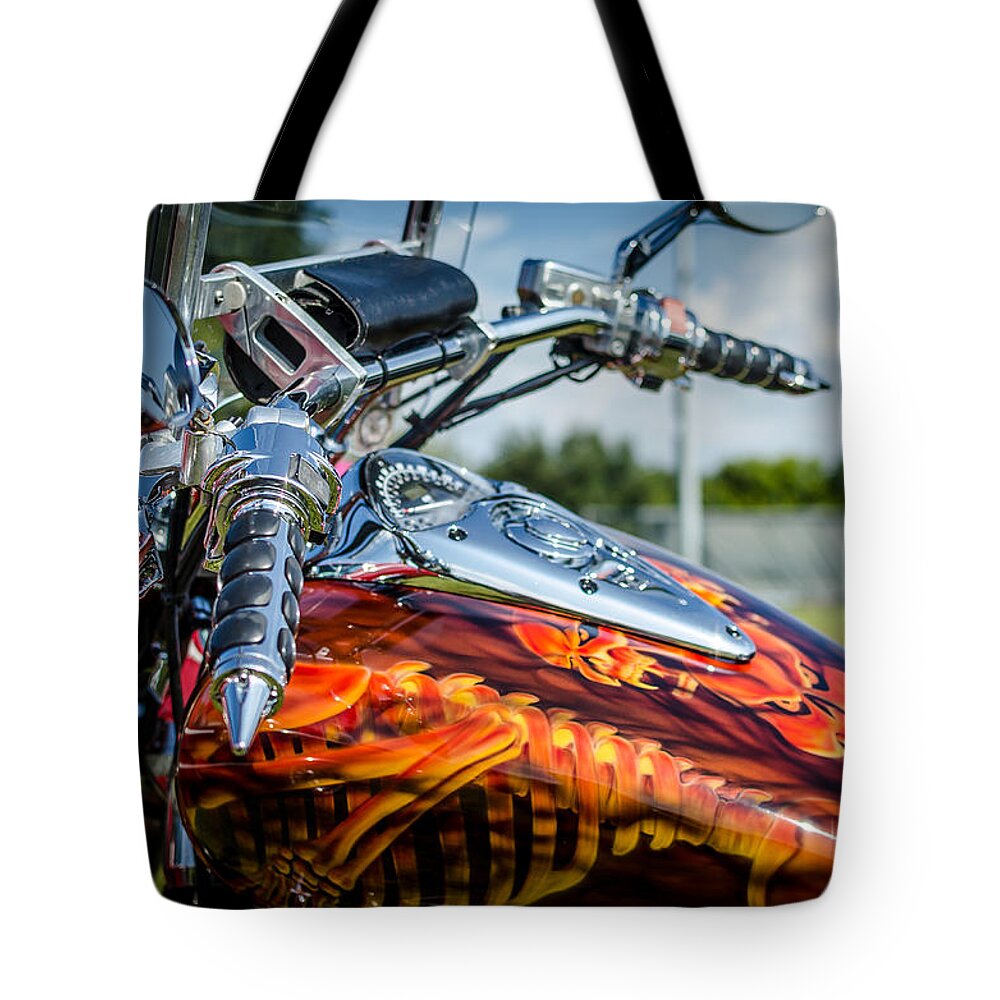 Vida Loca Tote Bag featuring the photograph Bike Art by David Morefield