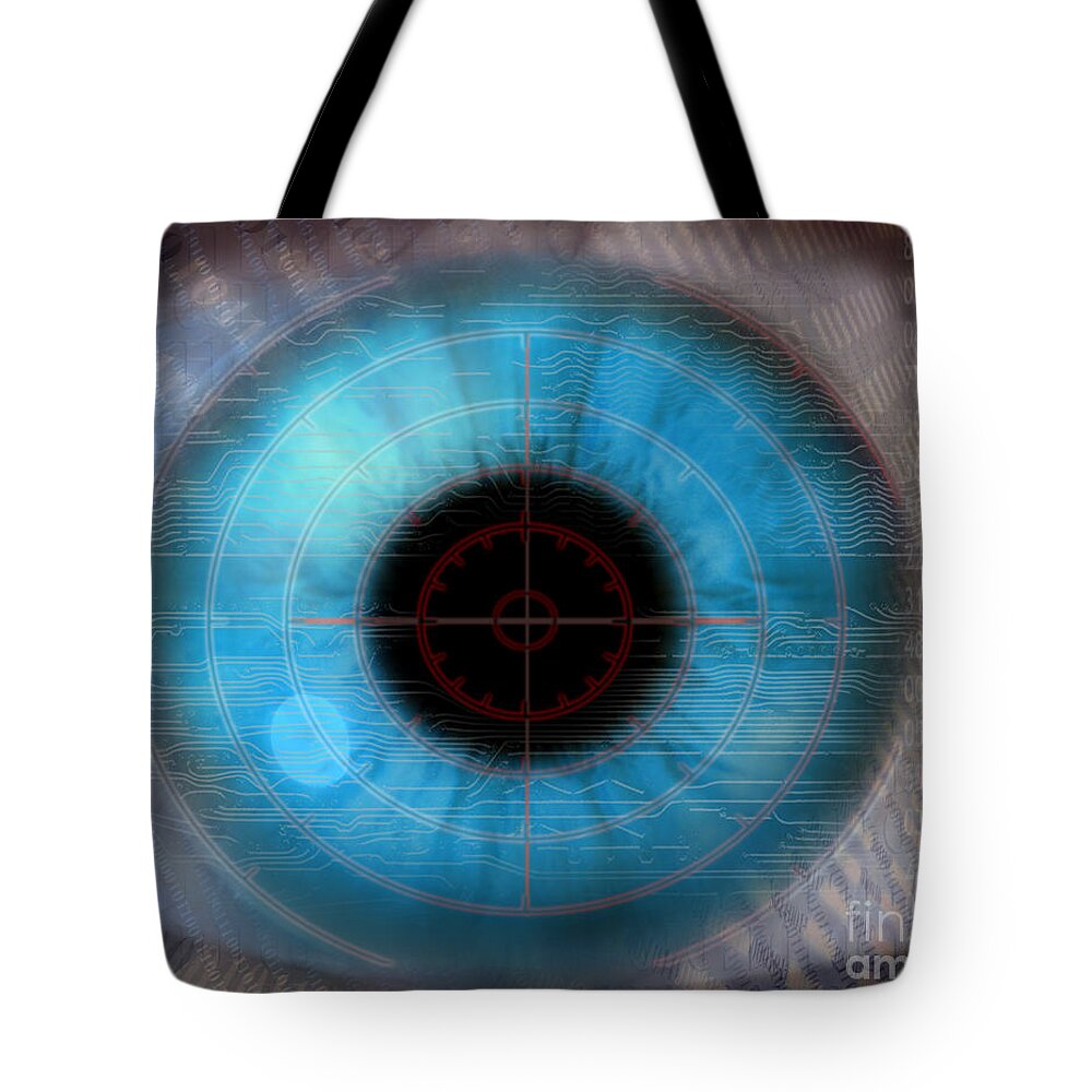 Binary Number Tote Bag featuring the photograph Binary Numbers by Mike Agliolo
