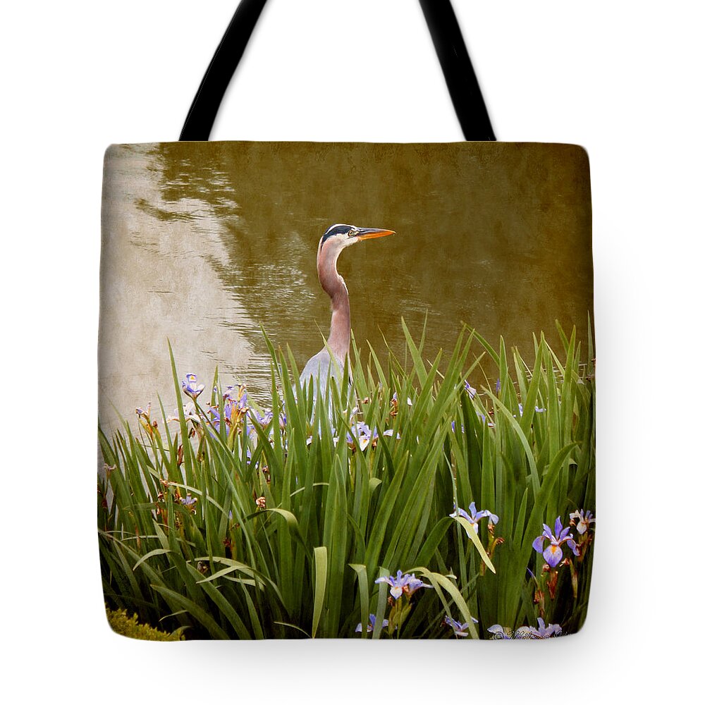 Bird In The Water Tote Bag featuring the photograph Bird in The Water by Milena Ilieva