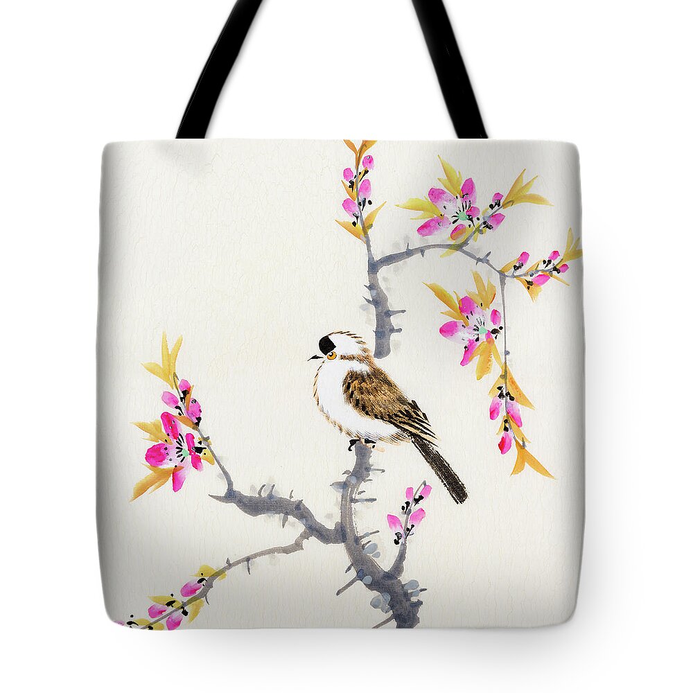 Chinese Culture Tote Bag featuring the digital art Birds by Vii-photo