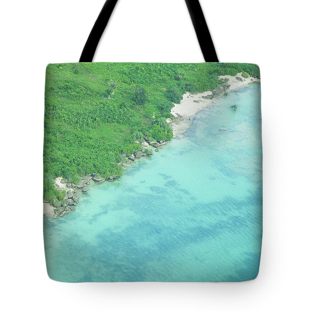 Tranquility Tote Bag featuring the photograph Birdseyeview Of Indian Ocean by Nandita