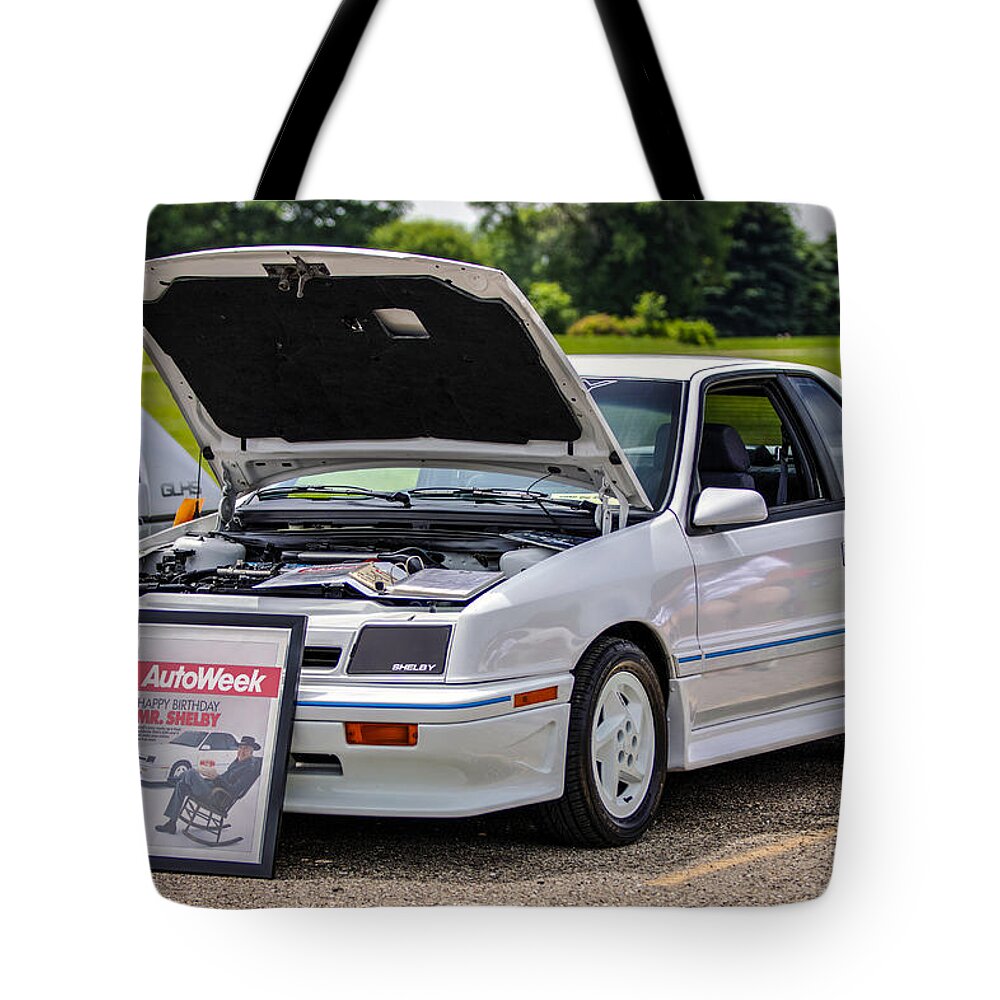 Dodge Tote Bag featuring the photograph Birthday Car 02 by Josh Bryant