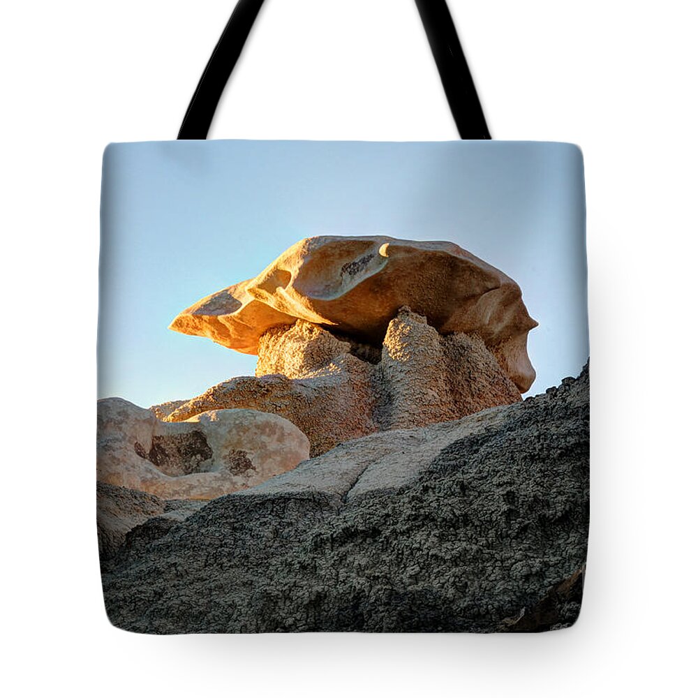 Textures Tote Bag featuring the photograph Bisti Land Form 2 by Vivian Christopher