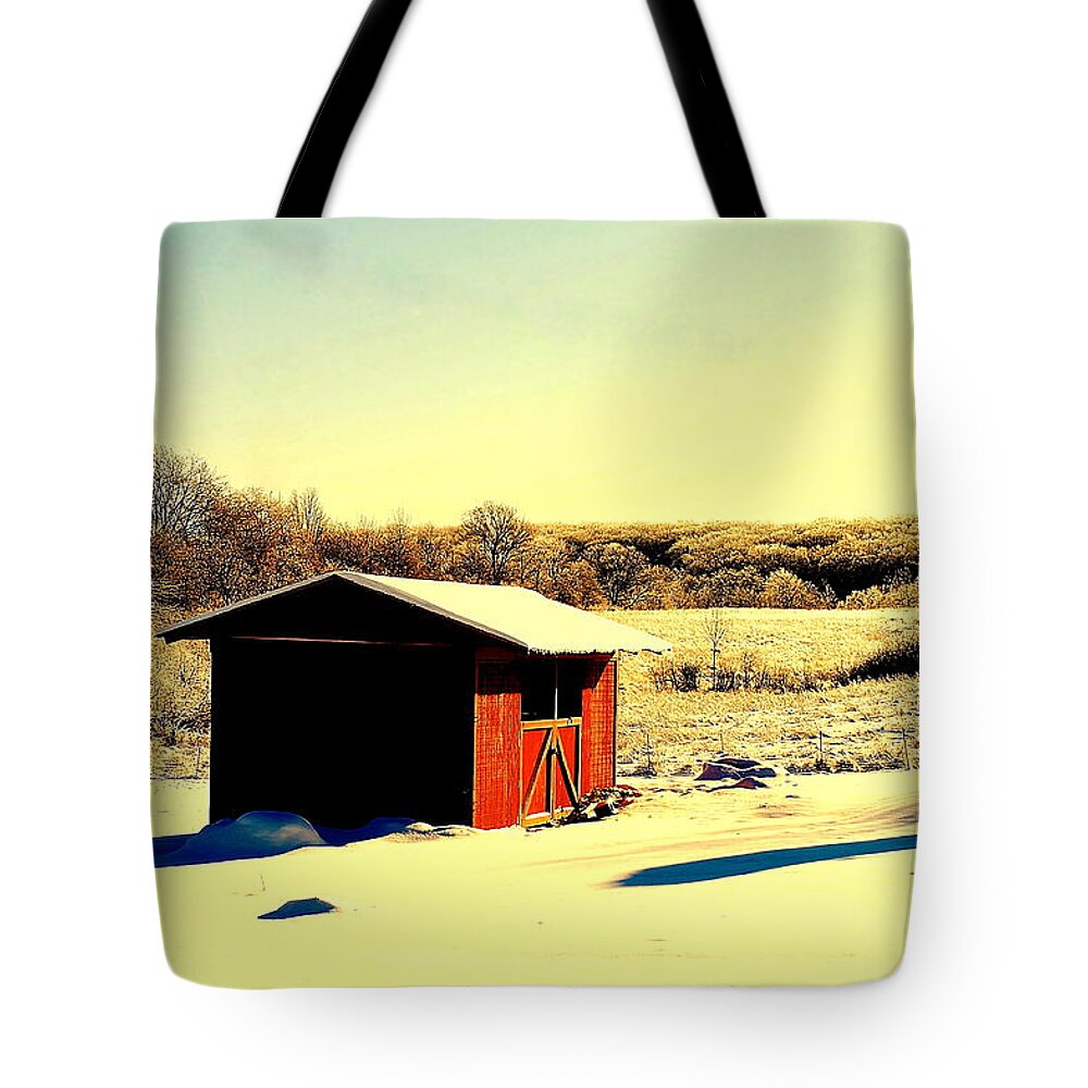 Black Tote Bag featuring the photograph Black and Color by Frozen in Time Fine Art Photography