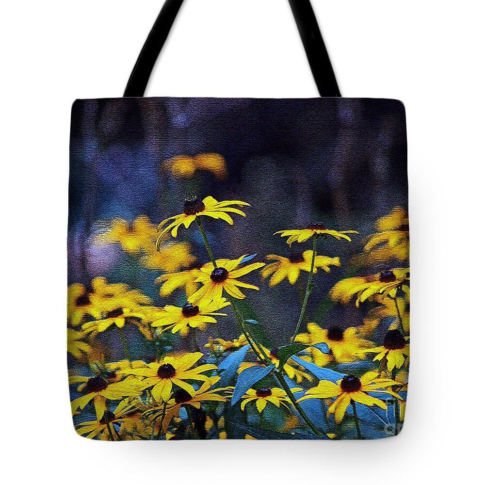 Mixed Media Art Tote Bag featuring the photograph Black-Eyed Susans by Patricia Griffin Brett