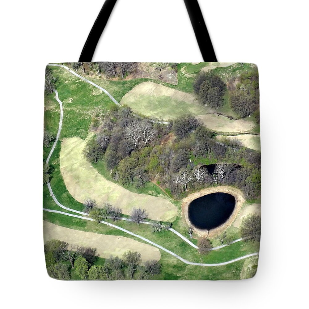 Golf Course Tote Bag featuring the photograph Black Hole by Deborah Crew-Johnson