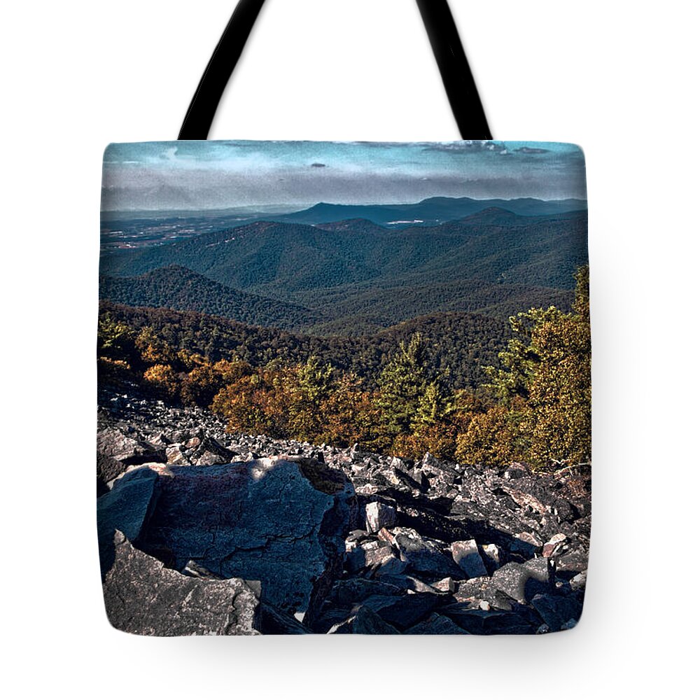 Blackrock Summit 1 Tote Bag featuring the photograph Blackrock Summit Toned by Jemmy Archer