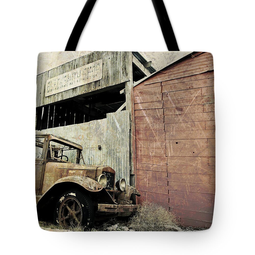 1931 Chevrolet Tote Bag featuring the photograph Blacksmith by Steve McKinzie