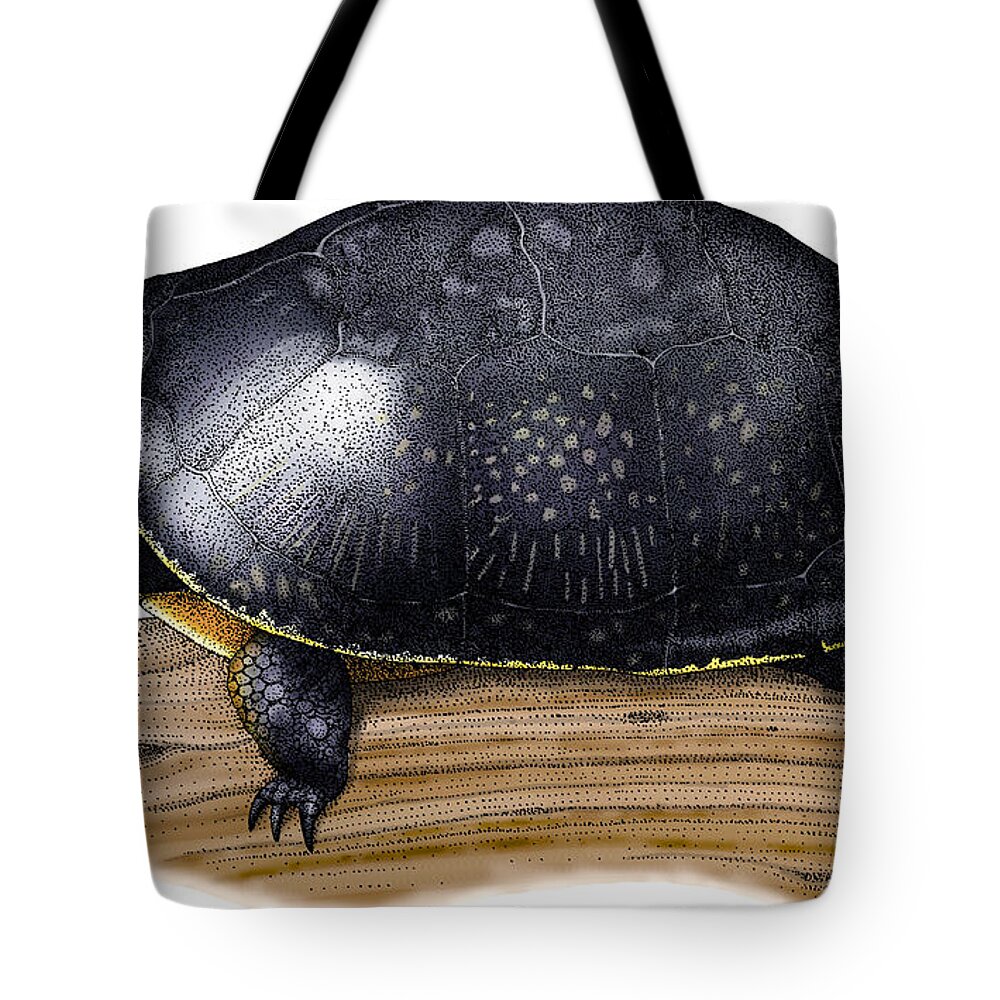 Art Tote Bag featuring the photograph Blandings Turtle by Roger Hall