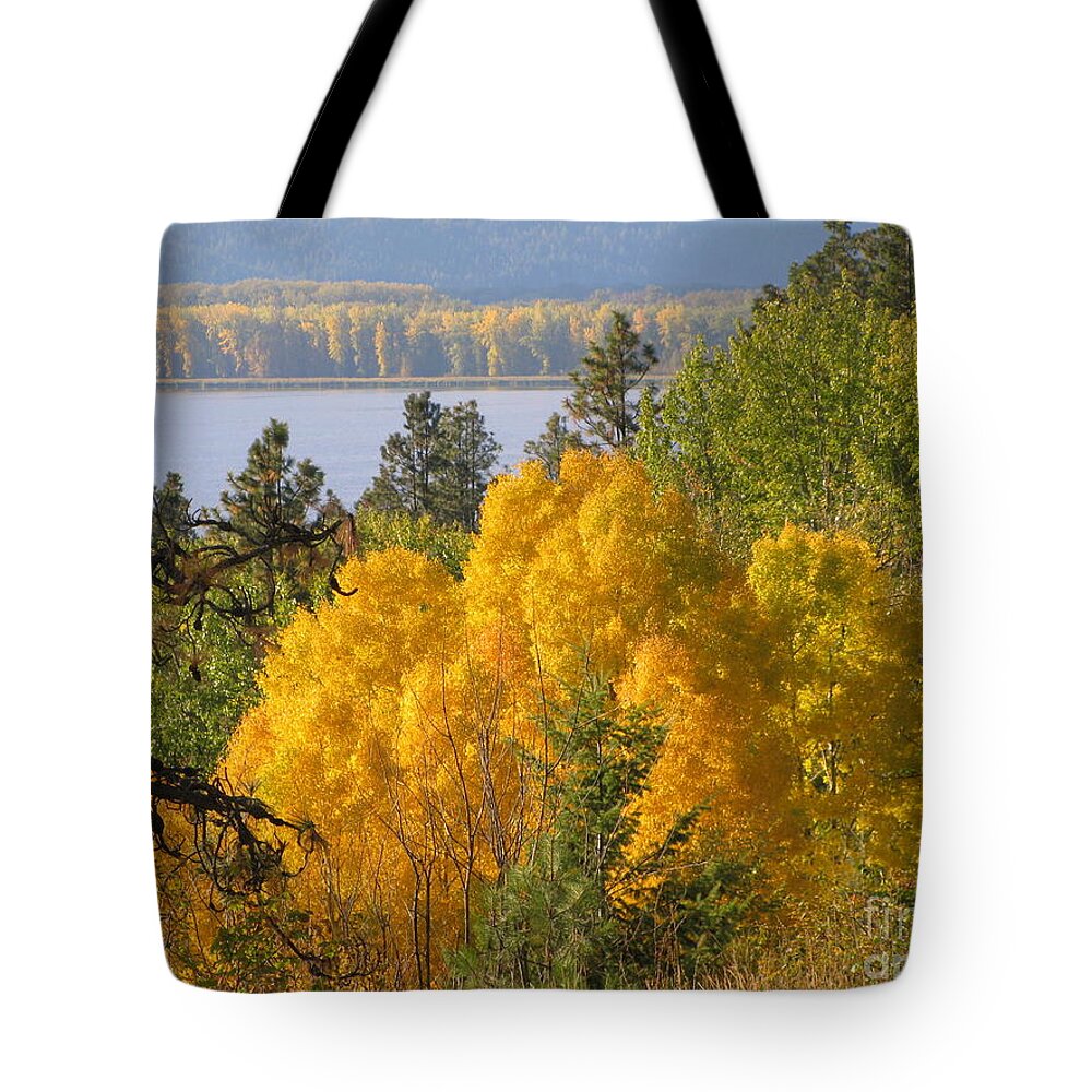 Yellow Tote Bag featuring the photograph Blazing Yellow by Leone Lund
