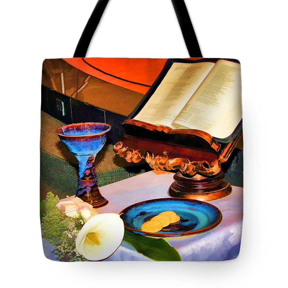 Church Tote Bag featuring the photograph Blessings-Benediciones by Eleanor Abramson