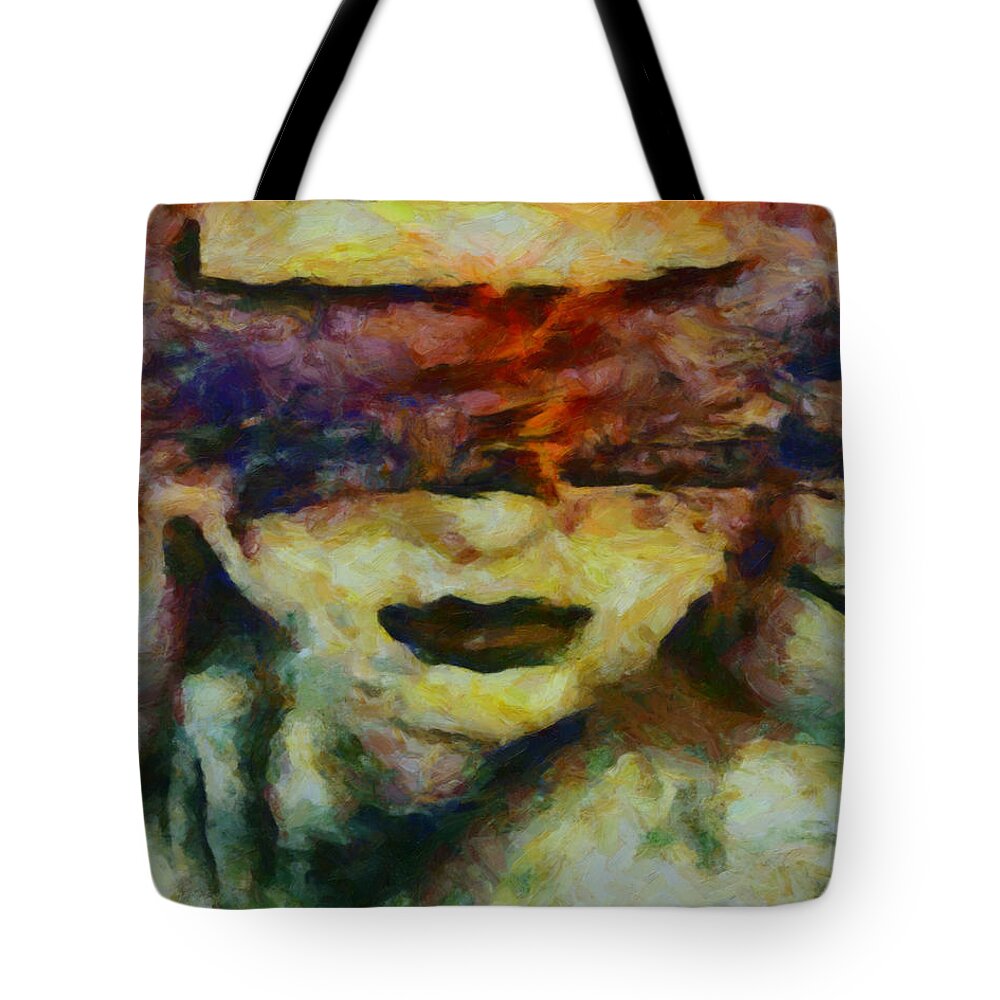 Www.themidnightstreets.net Tote Bag featuring the digital art Blinded By Sorrow by Joe Misrasi