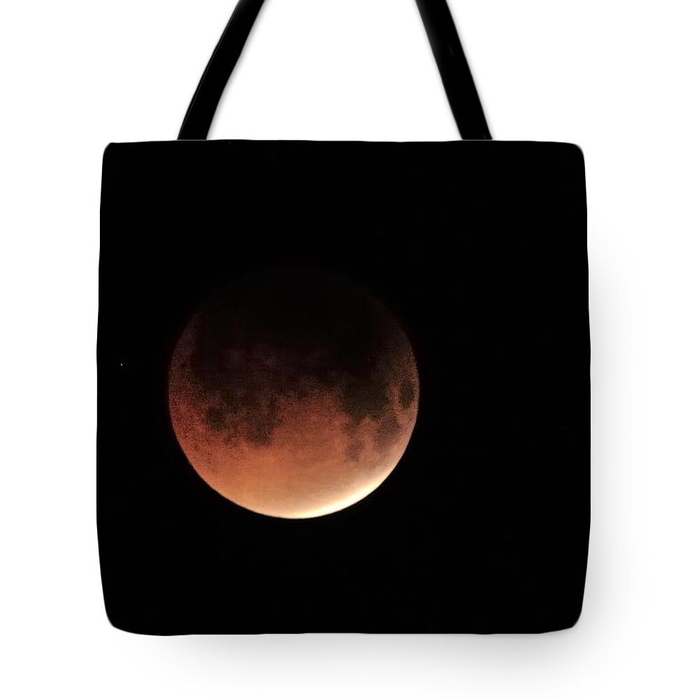 Moon Tote Bag featuring the photograph Blood Moon by Bradford Martin