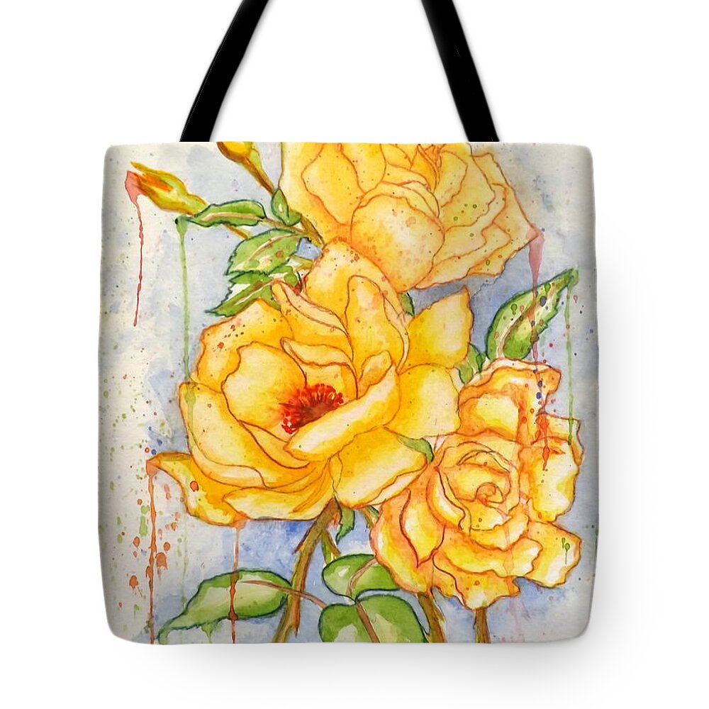 Blood Sweat & Tears Tote Bag featuring the painting Blood Sweat and Tears by Darren Robinson